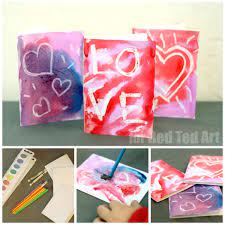 These are the ones i've made this week, minus a halloween one that'll be going out with the packages. Crayon Resist Card Making For Kids Red Ted Art Make Crafting With Kids Easy Fun