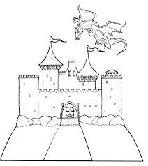 Castle on cliffs coloring page. Free Printable Castle Coloring Pages For Kids Dragon Coloring Page Castle Coloring Page Princess Coloring Pages