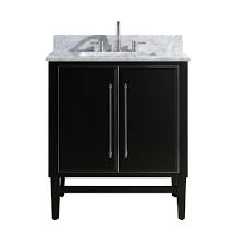 Black And White Marble Vanity Tops Avanity Mason 31 In W X 22 In D Bath Vanity In Black With Silver Trim With Marble Vanity Top In Carrara White With White Basin Mason Vs31 Bks C The Home Dep In 2020