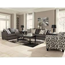 Signature Design By Ashley Levon Charcoal Sofa With Scatterback Pillows And Plu Charcoal Living Rooms Ashley Furniture Living Room Living Room Sets Furniture