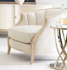Accent chair + in stock + doyer velvet corner chair. Caracole Compositions Adela Creamy Bouche Blush Tape Accent Chair Casc010016035a