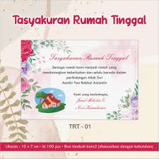 Maybe you would like to learn more about one of these? Stiker Kartu Ucapan Tasyakuran Rumah Tinggal Shopee Indonesia