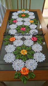 Caminho De Mesa Branco De Croche Caminho De Mesa 1 60m Deia Almeida Croche Elo7 Caminho De Mesa De Croche Croche Caminho De Mesa