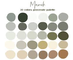 March Neutrals Procreate Color Palette Ipad Procreate Etsy In 2021 Muted Color Palette Color Palette Design Color