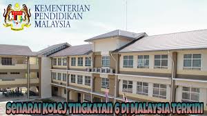 Di samping itu semua pelajar perlu mengambil malaysian university english test (muet). Senarai Kolej Tingkatan 6 Di Malaysia Terkini