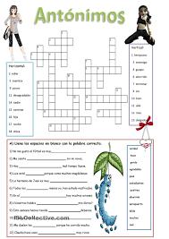 Antonimos Antonimos Sinonimos Y Antonimos Actividades De Ortografia