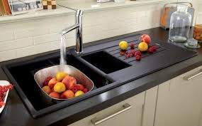 contemporary kitchen sinks granite