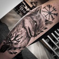 Powerful and amazing valkyrie tattoo designs men and women 2019. Valkyrie Tattoo Studio Haria Art Cute Fox For Lindamist Thanks For Today Tattoo Tattoos Tattoodesign Tattooapprentice Tattooideas Tattooartist Tattooedgirls Ink Inkedup Inkedgirls Dotwork Blackwork Foxtattoo