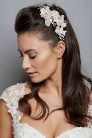 ازياء عرايس أهم النصائح لاختيار تاج الزفاف بالزهور لسنة 2017 Wedding Hair Pieces Bridal Hair Clip Bridal Headband