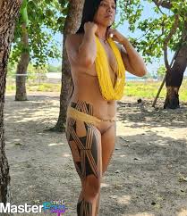 Diamantha Aweti Kalapalo provocative nude photo - pure passion