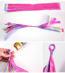 Rainbow Tissue Paper Tassel Garland Diy Press Print Party Unicorn Birthday Party Decorations Cheap Party Decorations Tissue Paper Tassel Garland