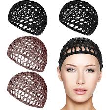 WLLHYF 4 Pack Hair Nets Cap Crochet Snood Bonnets Knit Sleeping Hairnet  Fitted Hair Cover Wrap Comfortable Haircare Wave Cap for Women Keep Curls  Ballet Serving Tidy Shower Bath Beauty : Amazon.co.uk: