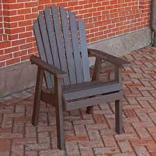 Ad Chda2 Ace Weathered Acorn Recycled Plastic 500 Lbs Capacity Adirondack Outdoor Furniture Hamilton Deck Outdoor Dining Chairs Deck Chairs Patio Dining Chairs