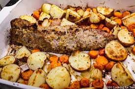 Meanwhile, place potatoes and salt in a saucepan and. One Pan Roasted Pork Tenderloin With Potatoes And Carrots 101 Cooking For Two