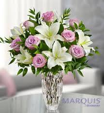 3.3 out of 5 stars 2 ratings. Marquis By Waterford Purple Rose Lily Bouquet Arranged By A Florist In Linden Nj 1 800 Flowers The Flower Gallery