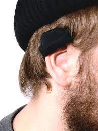 This Guy Wearing Tiny Stocking Caps On His Ears Ear Hats Ear Cap Ear Warmers