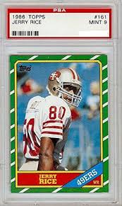 Maybe you would like to learn more about one of these? 1986 Topps Jerry Rice Rookie Football Card Rc 161 Ps