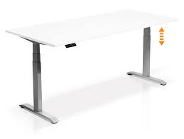 Mehr darüber in der garantiebroschüre. Office One Elektrisch Hohenverstellbarer Schreibtisch Stehtisch Material Dekorspanplatte 120x80 Cm Weiss Grau