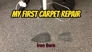 How to fix minor carpet burns: My First Carpet Repair Youtube