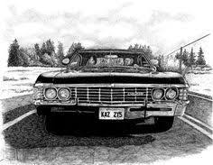 Image Result For 67 Impala Tattoo Supernatural Car Back To Black