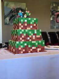 3 Tier Minecraft Themed Wedding Cake Chocolate Mudcake With Chocolate Ganache Zombie Wedding Cakes Themed Wedding Cakes Wedding Cakes