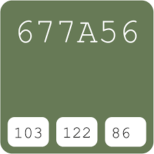 Kansai Paint Kenyan Leaves 677a56 Hex Color Code Schemes