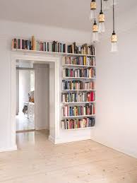 Great Way To Use The Space Building Open Shelves Around The Door Is In 2020 Bookshelves For Small Spaces Bookshelves Diy Unique Bookshelves