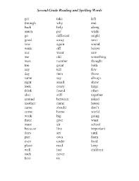 2nd Grade Spelling Words Best Coloring Pages For Kids 2nd Grade Spelling Words Spelling Words List Spelling Words