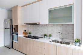 That way, a kitchen backsplash can be installed to contain grease splatter when you cook. Pipit Road Starry Homestead Modern Scandinavian Kitchen Hdb Kitchen Design Small Modern Scandinavian Kitchen Scandinavian Kitchen Design