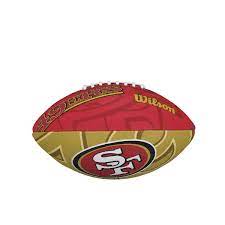 All49ers is a sports illustrated channel featuring jose luis sanchez iii to bring you the latest news, highlights, analysis, draft, free agency surrounding the san breaking down every throw from jimmy garoppolo and trey lance on day 13 of the san francisco 49ers quarterback competition. Nfl Team Logo Junior Football San Francisco 49ers Wilson Sporting Goods