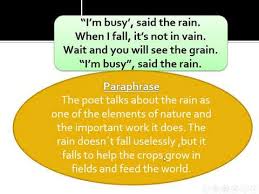 Both stanzas and paragraphs include connected thoughts, and are set off by a space. Prep 1 English Poetry Day Stanza 2 Youtube