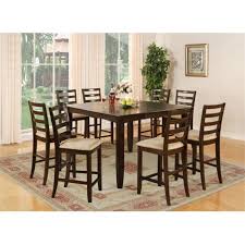 Reviews of the best counter height dining set for your dining room and kitchen. East West Furniture Fair9 Cap C 9 Piece Counter Height Set Square Table And 8 Kitchen Counter Chairs Walmart Com Walmart Com