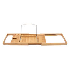 Sunficon bath tray bamboo bathtub caddy bath tub reading shelf rack organizer removable storage tray extending sliding side mug/wineglass/phone holder, metal frame book/tablet holder waterproof cloth. Bathtub Caddy Bamboo Bath Tub Towel Holder Bathroom Tray Glass Book Reading Rack Stand Alexnld Com