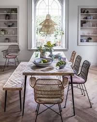 The Sunday Times Home On Instagram Grahamandgreen Is A Sterling Source For Wicker Seats And In 2020 Dining Table With Bench Scandi Dining Room Wicker Dining Chairs