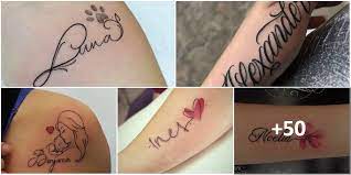50 Tatuajes De Nombres Busca Tu Idea Lo Mejor De 2022