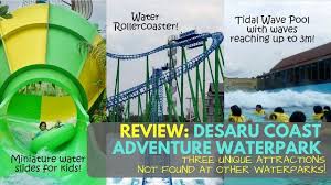 Strike up a game of beach volleyball or soccer, or build sand castles with the kids. Cheekiemonkies Singapore Parenting Lifestyle Blog Desaru Coast Adventure Waterpark Three Unique Attractions That Mak Water Park Water Theme Park Adventure