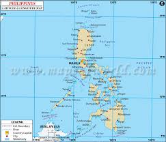 Philippines Latitude And Longitude Map