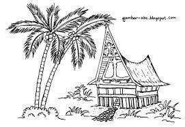 Menggambar rumah adat sulawesi selatan rumah adat suku toraja. Sketsa Rumah Toraja