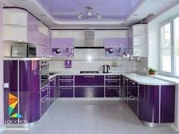 احدث اشكال مطابخ مودرن عالمية باللون الموف٢٠١٨ Kitchen Cabinet Remodel Purple Kitchen Designs Kitchen Furniture Design