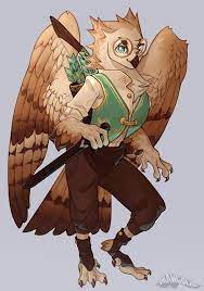 OC] [ART] Varinir, the Owlin Ranger : r/DnD