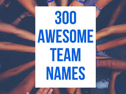 This cute display name generator is designed to produce creative usernames and will help you find new unique nickname suggestions. 300 Best Team Names For Games Hobbylark Games And Hobbies