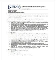 In this article, we'll discuss the common skills employers list in their job descriptions and how to list them on a resume. Mechanical Engineering Job Description Template 8 Free Word Pdf Format Download Free Premium Templates