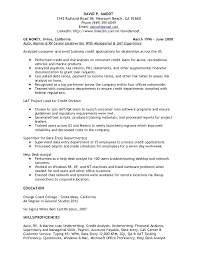 Their duties include predicting the return on investment for different stocks. Senior Credit Analyst Resume Examples June 2021