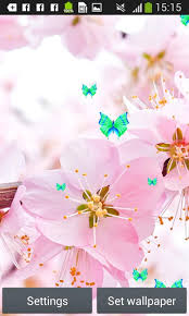 More images for wallpaper bunga bergerak android » Sakura Live Wallpapers For Android Apk Download