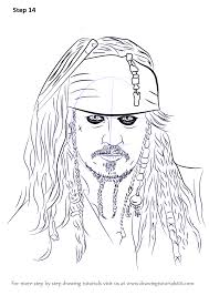 Learn How To Draw Captain Jack Sparrow Characters Step By Step Drawing Tutorials Jack Sparrow Drawing Easy Drawings Sparrow Drawing