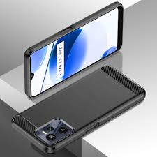 Carbon case for Realme C35, Black ...