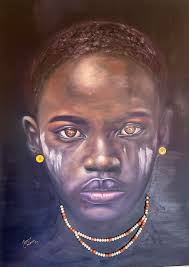 African-inspired artwork blending culture and creativity