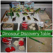 Preschool Dinosaur Discovery Table Dinosaurs Preschool Dinosaur Activities Dinosaur Discovery