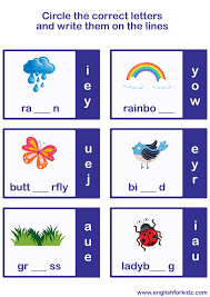 spring vocabulary worksheets