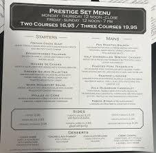 Cote Brasserie St Martin S Lane A La Carte Menu Picture Of Cote Brasserie St Martin S Lane London Tripadvisor